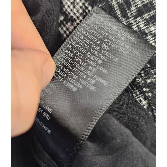 UO Monette Black Jacquard Mini Dress size M wool blend flirty whimsigoth EUC emo - Picture 8 of 12